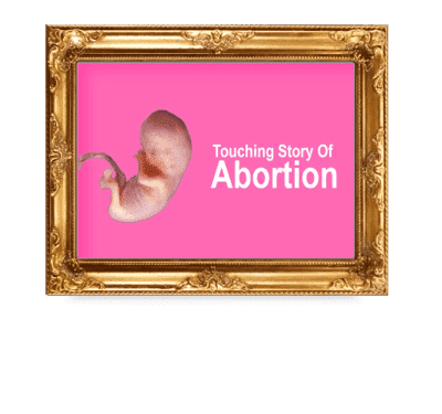 Larmes d'avortement.