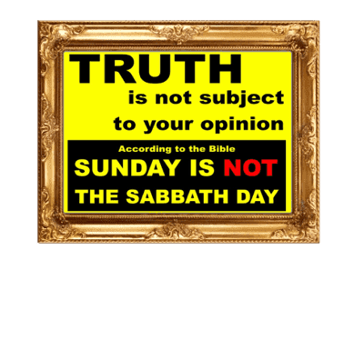 Le sabbat n'est pas l'église du dimanche